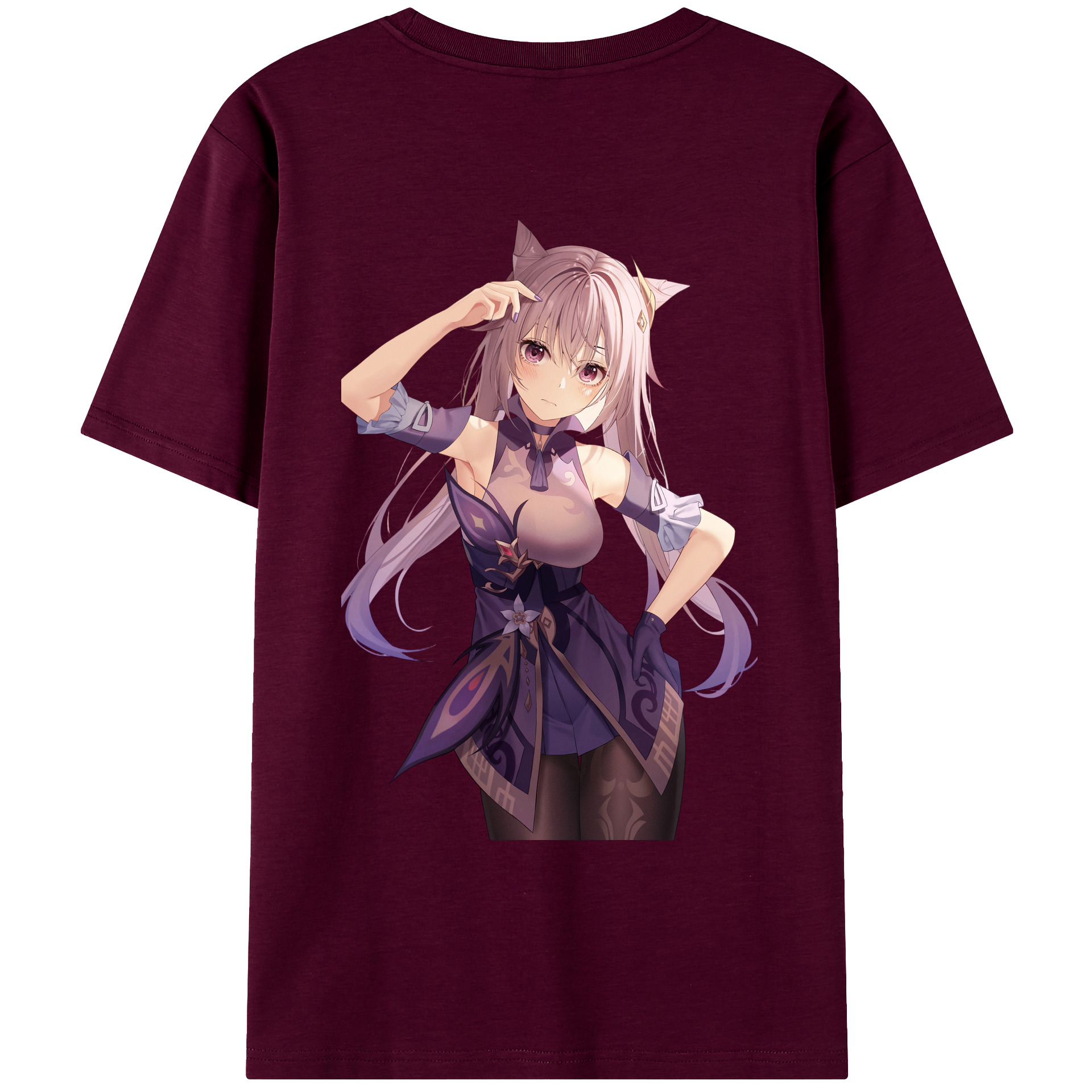 げんし神 刻晴 こくせい genshin Kokusei レディース半袖Tシャツ(バックプリント)